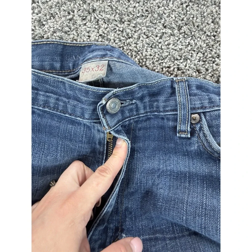 Banana Republic Relaxed Straight Jeans Men's Size 35X32 Blue Baggy
